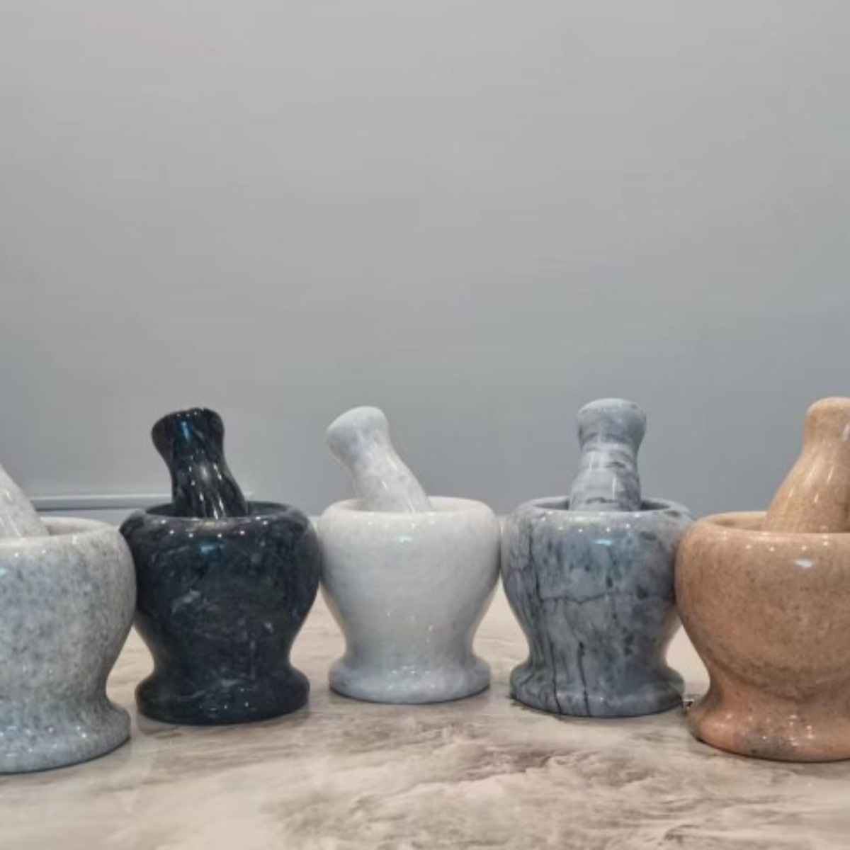 捣蒜石臼捣蒜器蒜泥器罐石头蒜臼石锤石臼老式压蒜器石头石锤