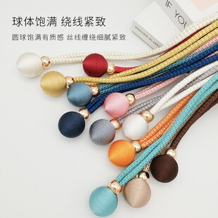 窗帘绑带轻奢纱帘绑绳扎束带简约扣环绑饰可调节布带一件直销