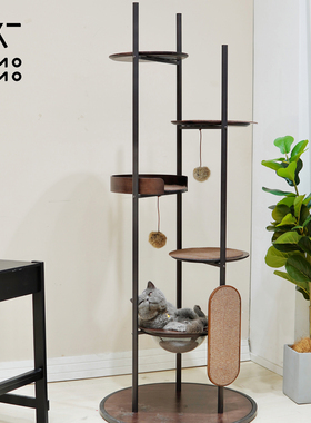 极简猫爬架设计感limolimo飞碟2.0大型猫爬架实木网红猫爬架猫树