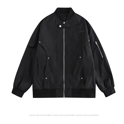 Timpeake复古设计感口袋装饰棒球服男ins美式街头宽松百搭Z30