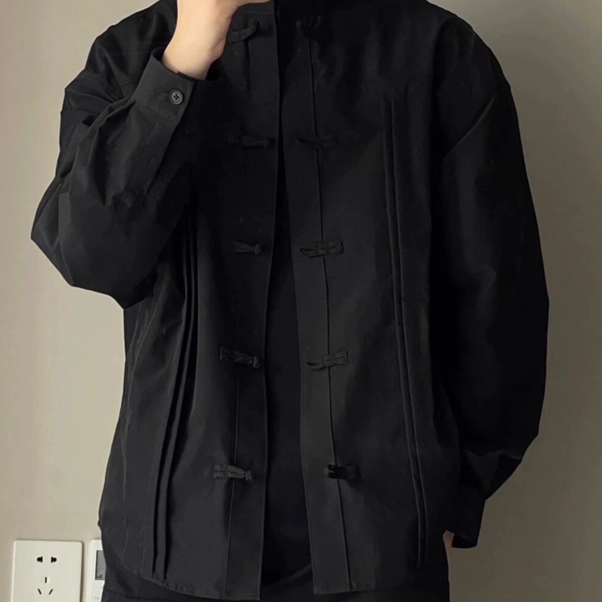 Tim Peake新中式男装中国风盘扣衬衫男小众高级设计感轻奢衬衣C56