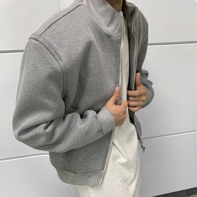 Timpeakecleanfit立领垫肩外套男春秋款高级感痞帅廓短款飞行942