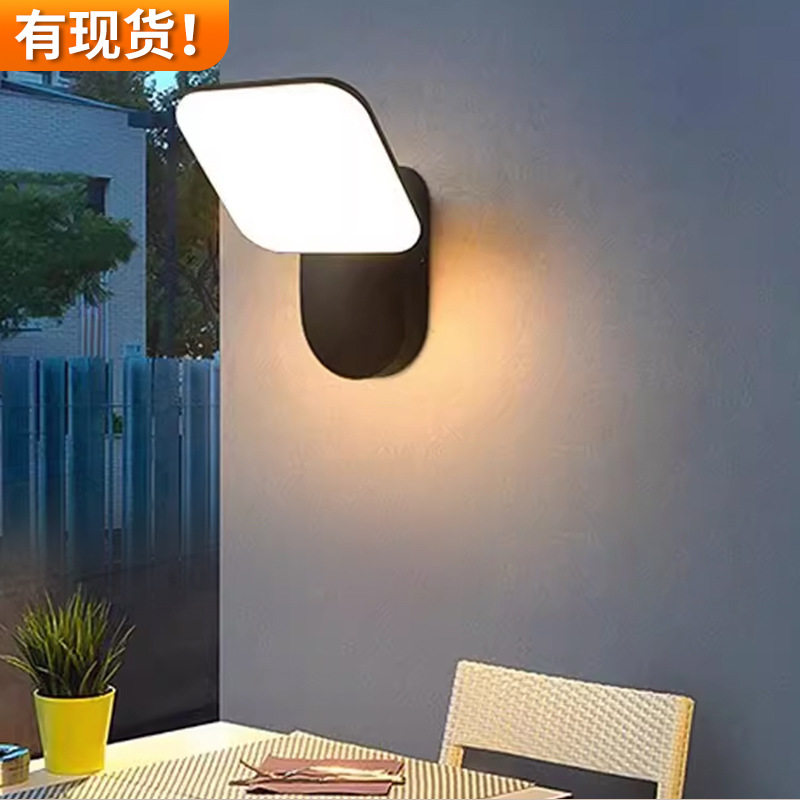 LED铝材壁灯现代简户外防水壁灯庭院灯过道走廊酒店卧室室内壁灯