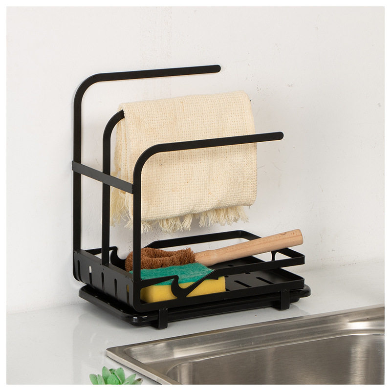 抹布沥水架厨房抹布架置物架水槽沥水篮免打孔台面壁挂毛巾收纳架,厨房/烹饪用具,抹布架/厨房清洁收纳架,淘宝优惠券,粉丝福利购,淘宝优惠卷