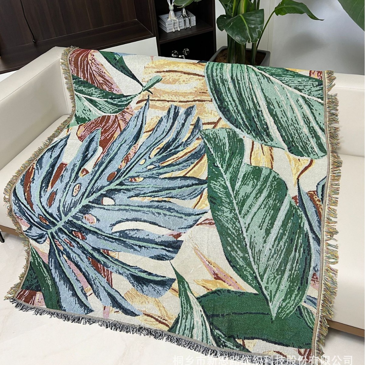 沙滩巾露营毯地毯野餐沙发毯多功能民族风波西米亚毯子户外毯植物