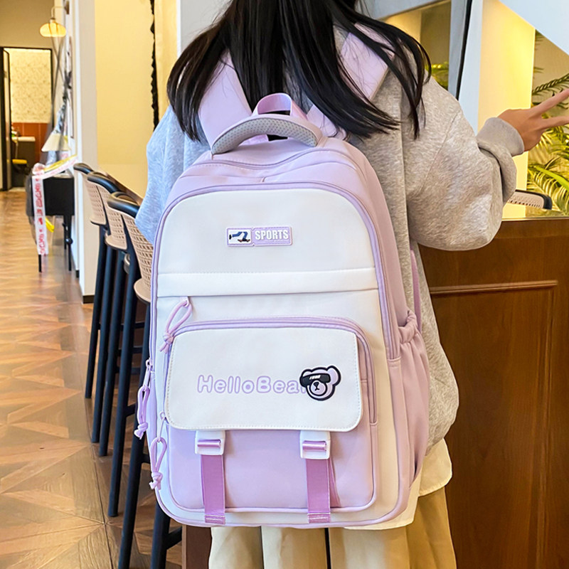 书包女小学生3一6年级韩版校园大容量初中女生高中生减负儿童背包