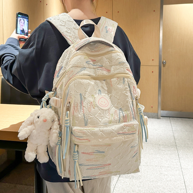 书包女小学生3一6年级韩版初中女生高中生大学生减负儿童背包挂件