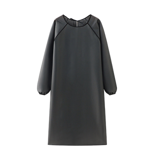 加长加大围裙长袖免洗防水防油家用厨房罩衣餐饮专用水产定制印字