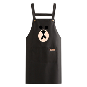 防水防油围裙长袖男女厨房做饭围腰家用罩衣工作耐磨定制印字LOGO