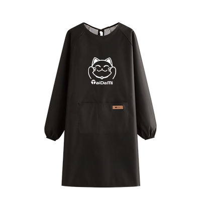 时尚防水围裙厨房家用做饭围腰餐饮专用罩衣女工作服定制logo印字