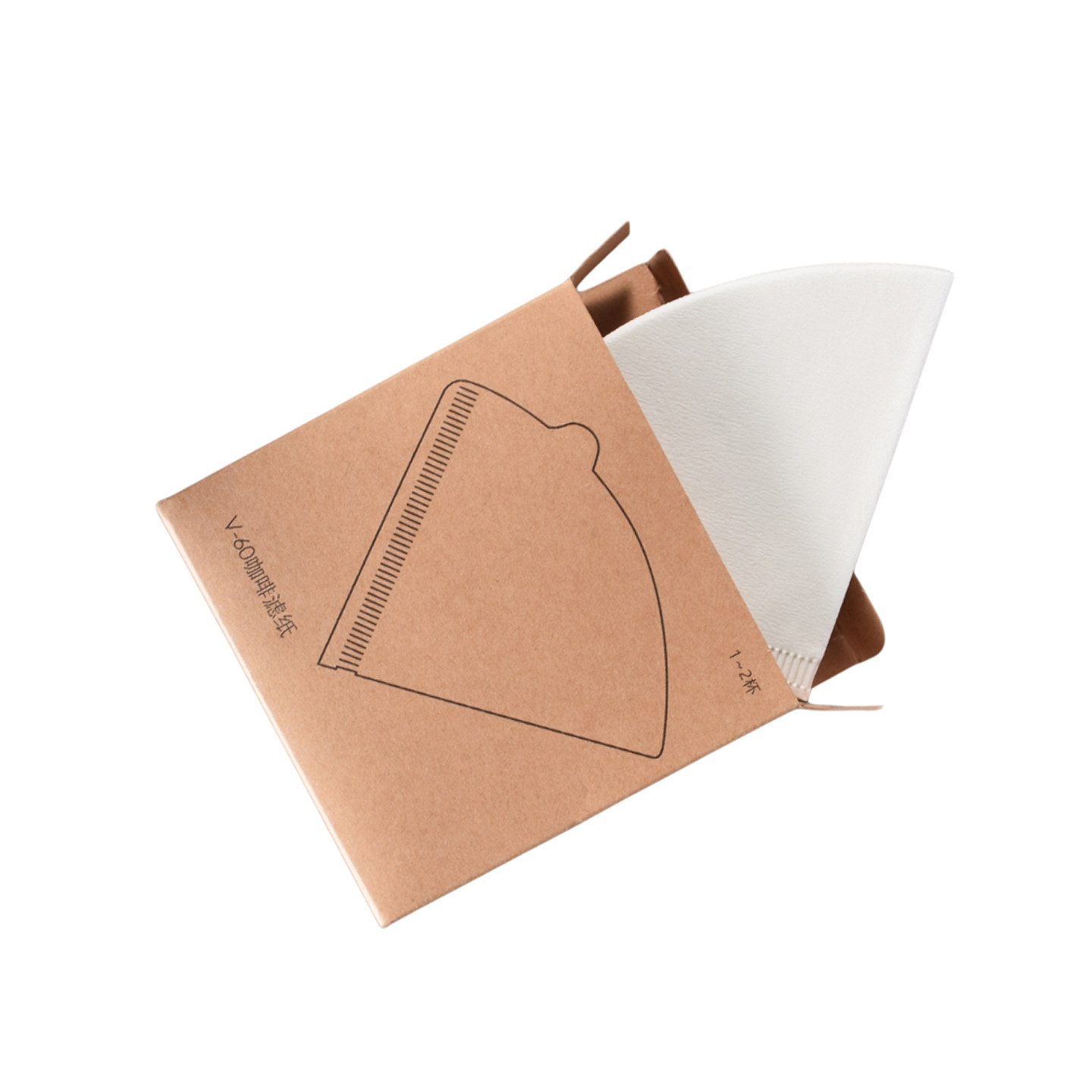 V-60咖啡滤纸滴漏式手冲咖啡过滤纸50张原木色无漂白滴漏袋过滤网,餐饮具,咖啡滤纸,淘宝优惠券,粉丝福利购,淘宝优惠卷