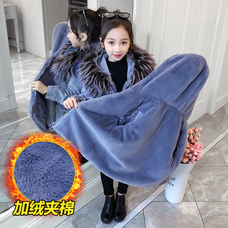 星星年华-童童熊制衣&TTX243牛仔二合一加绒派克服童装童