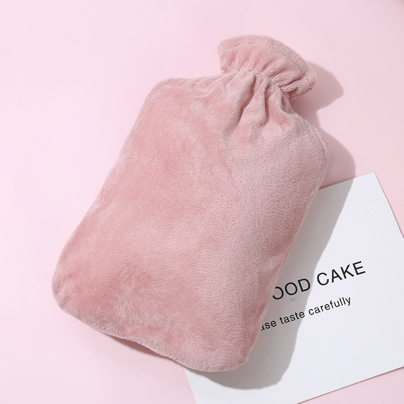 热水袋注水暖水袋女生暖手热敷肚子暖脚毛绒布套安全防爆暖手袋