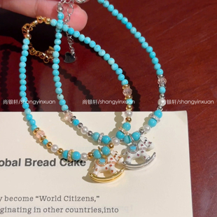 尚银轩shangyinxuan纯银925摇一摇木马银多巴胺手链可爱童趣配饰