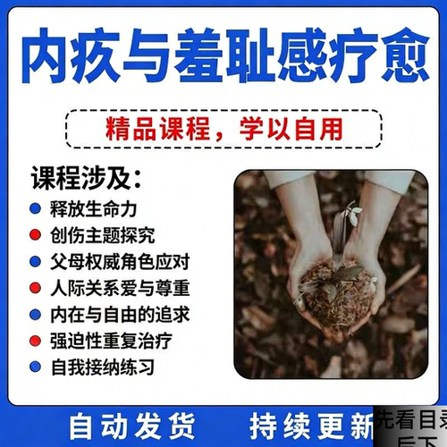 内疚与羞耻感疗愈课程教学心理学释放情绪转化内疚情绪课程电子