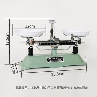 计量秤玩具天平秤教具小学带托盘称指针设备学习科学电子测量克重
