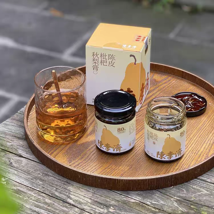 【2瓶】陈李济陈皮枇杷秋梨膏120g古法熬制琵琶雪梨膏糖浆泡水喝