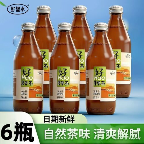 好望水康普茶新鲜口感茶感清爽回甘调味茶饮料下午茶植物饮300ml