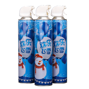 圣诞节仿真白色飞雪泡沫假雪花喷雾罐摄影人工造雪喷雪罐飘雪喷罐