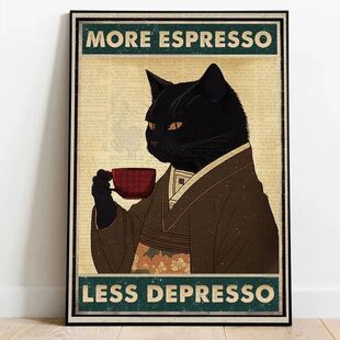 怀旧复古酒吧咖啡馆装 饰画餐边柜咖啡角摆画客厅卧室西餐厅挂画