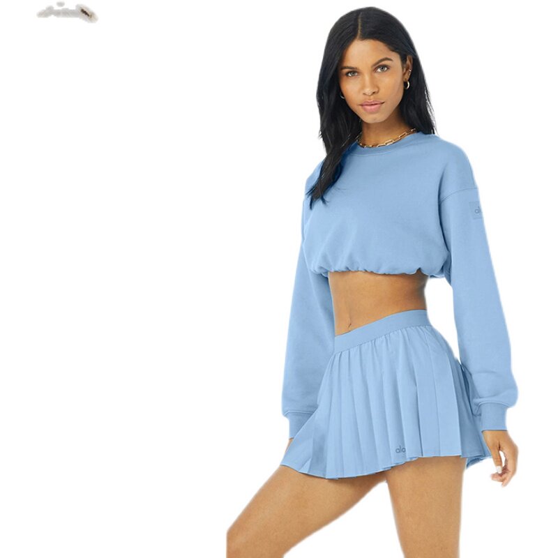 ALO YOGA CREW NECK LOOSE YOGA LONG SLEEVE PULLOVER SWEATSHIRT DEVOTION CREW NECK PULLOVER