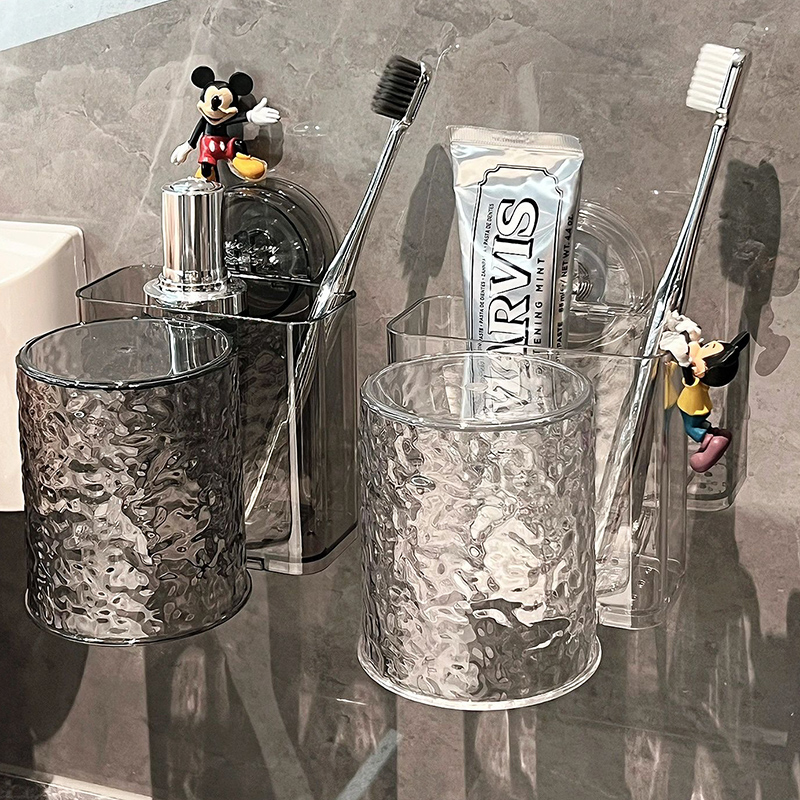 几所吸盘洗漱杯牙刷置物架套装