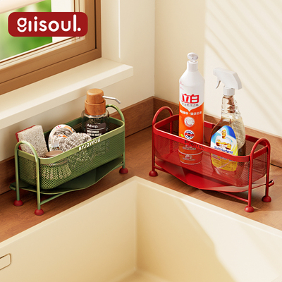 厨房水槽置物架台面海绵擦沥水架