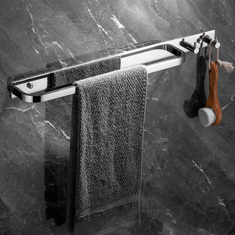 轻奢黑金毛巾架高档实用不生锈