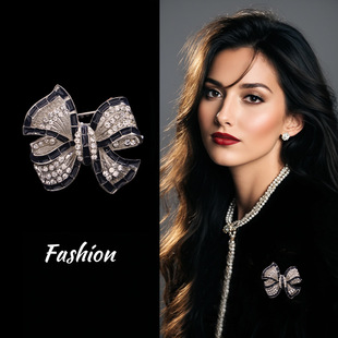 气质蝴蝶结胸针高档女新款 胸花毛衣配饰AA071 轻奢小众西装
