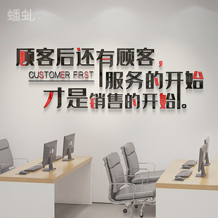 销售公司企业会议室励志创意标语墙贴办公室文化墙面装饰背景布置