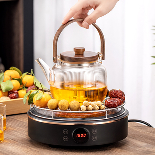 冬天围炉煮茶家用室内烤火网红电陶炉煮茶器具泡茶全套 2024新款