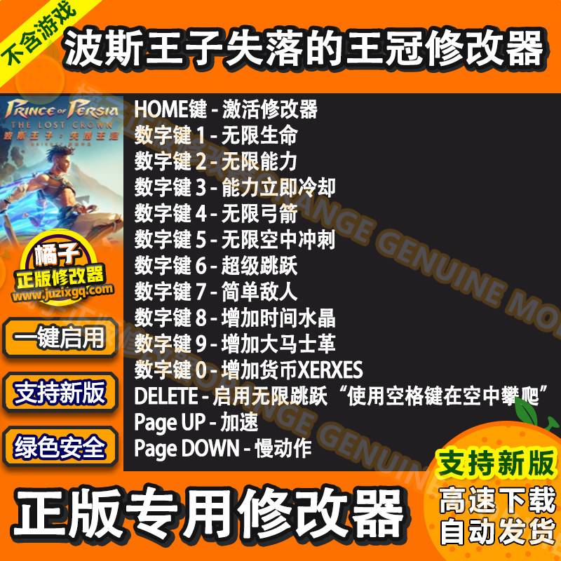 波斯王子失落的王冠修改器 Uplay辅助正版电脑科技物品 不含游戏图片
