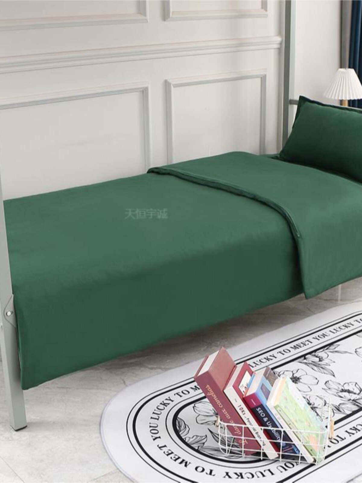 厂家单位宿舍床上三件套学校单人床单被套枕套宿舍三件套i.