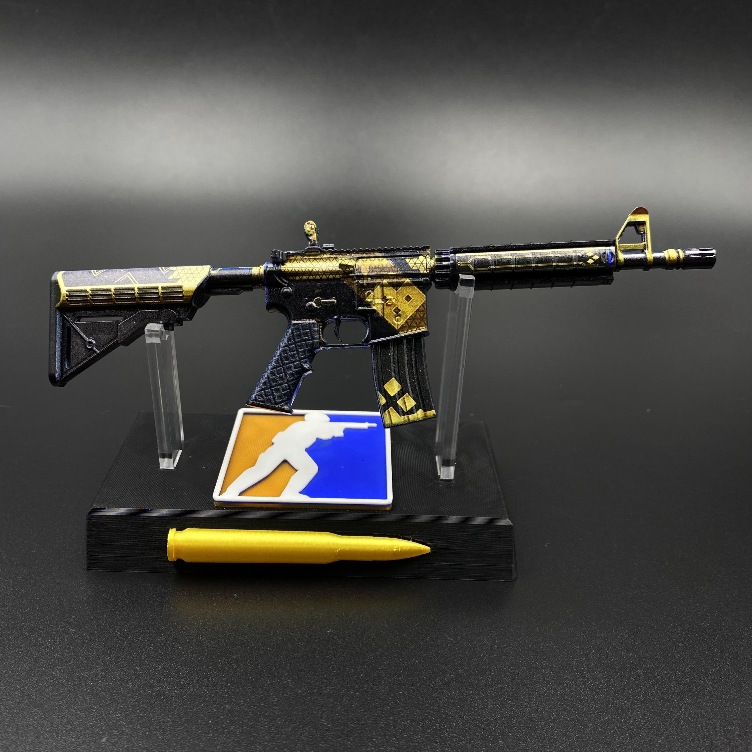 CSGO M4A4合纵实物模型摆件饰品锌合金模型现货游戏周边CS枪皮