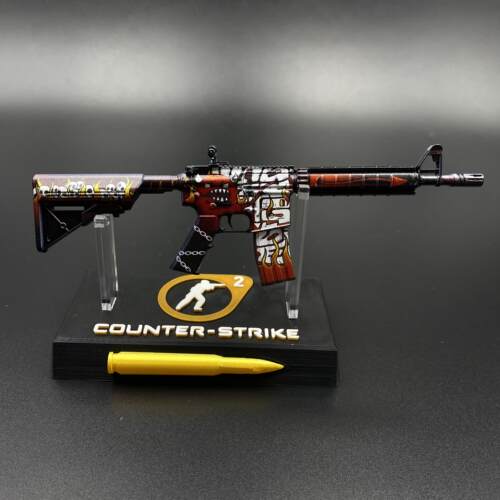 CSGOM4A4地狱烈焰实物模型摆件