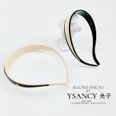 央子ysancy赫本风 醋酸发箍高级感洋气洗脸压发时尚 发卡眼镜发箍