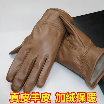 皮手套男款真皮羊皮骑行摩托车加绒加厚保暖防风冬季男士骑车户外