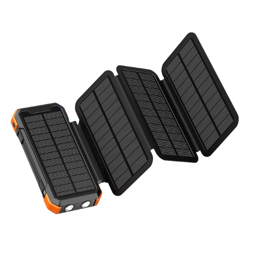 太阳能充电宝 20000毫安应急户外移动电源板 手摇手机快充太阳板