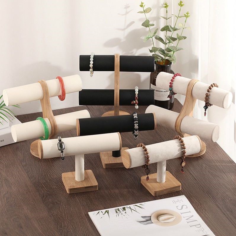 竹双层手镯展示架饰品珠宝手串首饰首饰展示架高档轻奢手链展示