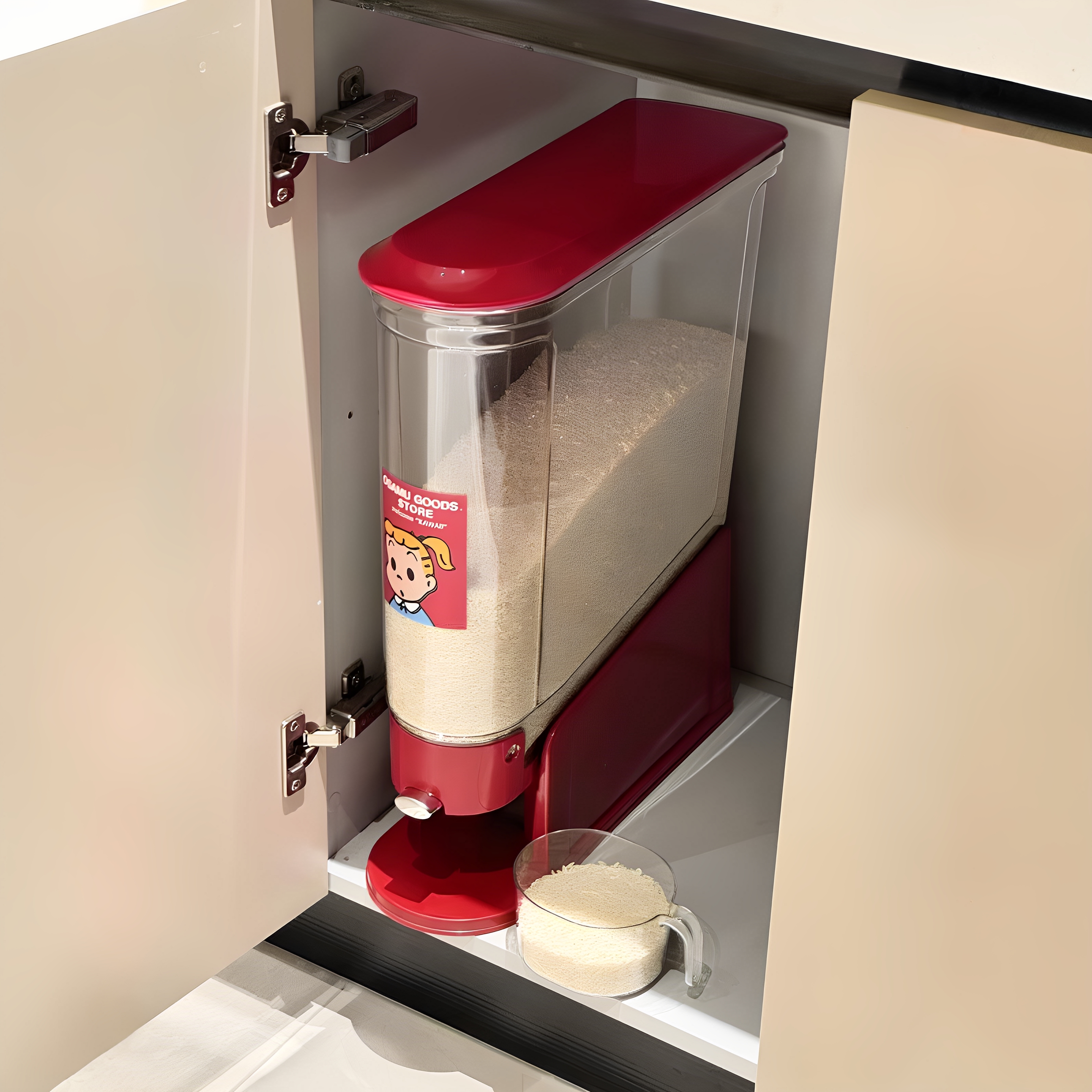 极窄米桶家用2025新款米缸五谷杂粮收纳盒密封桶米箱防虫防潮装米