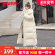 鸭鸭长款 洋气过膝超长加厚外套潮FL 白色时尚 羽绒服女款 2022年新款