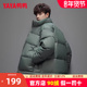 羽绒服男士 冬季 2024年新款 鸭鸭短款 轻薄时尚 潮流面包服外套HP