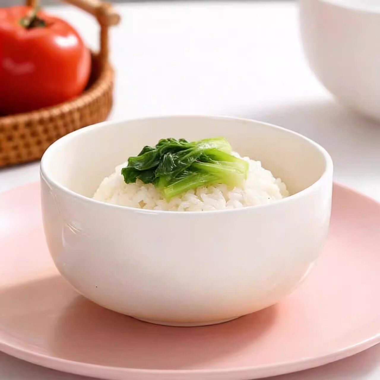 景德镇白色一级骨瓷饭碗直口碗面碗陶瓷碗6寸2026新款家用食品级