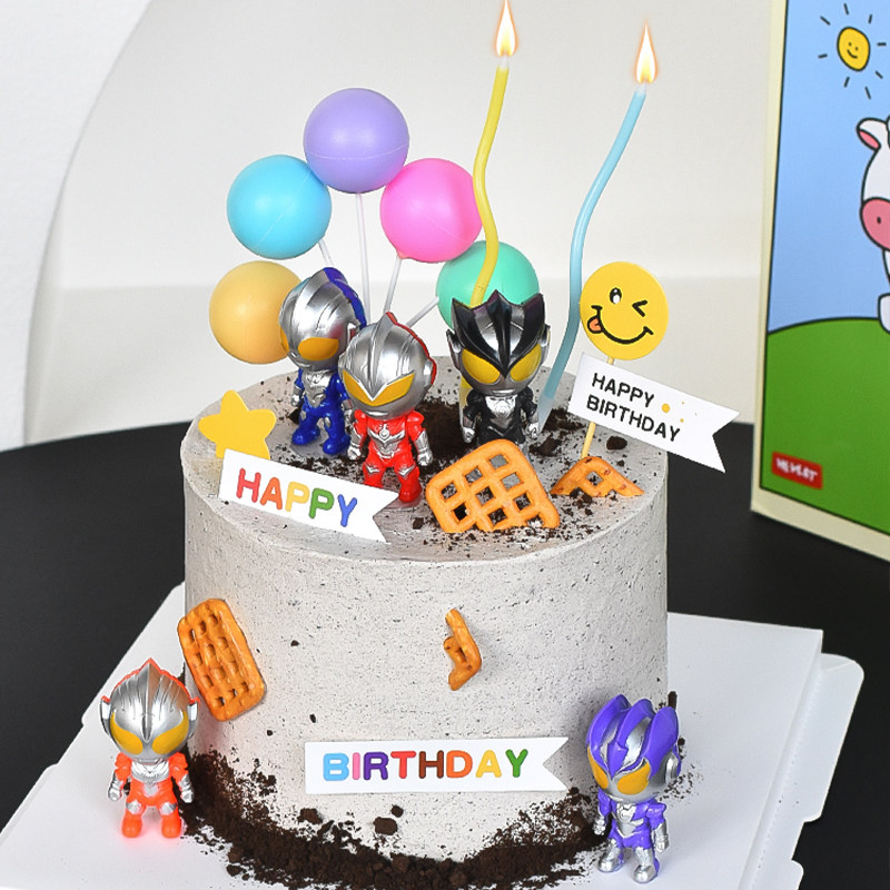网红卡通变形侠超人蛋糕装饰摆件英雄打怪兽儿童男孩生日装扮插件,节庆用品/礼品,节日装扮用品,淘宝优惠券,粉丝福利购,淘宝优惠卷
