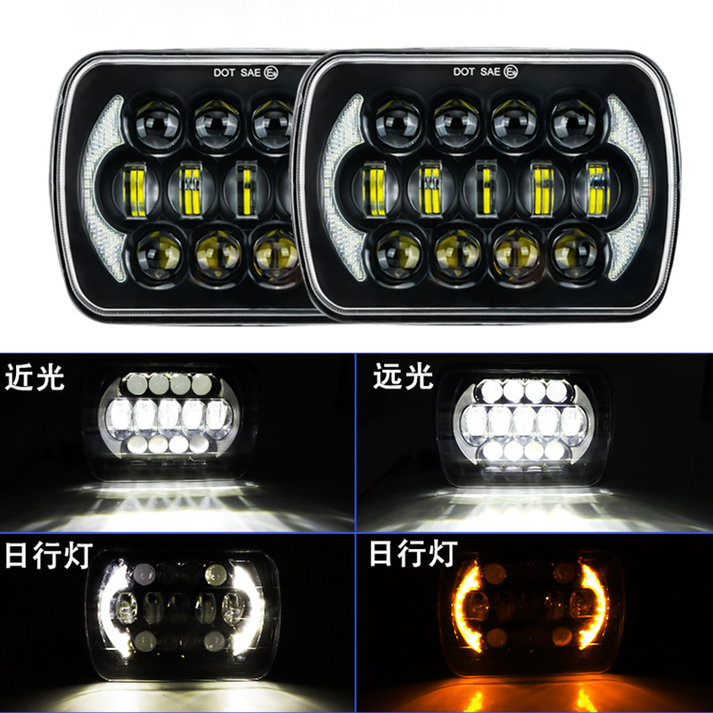 热销5*7牧马人方形大灯汽车led