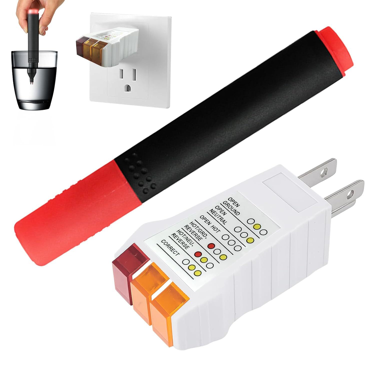 接地测试仪插座及导电性测试笔