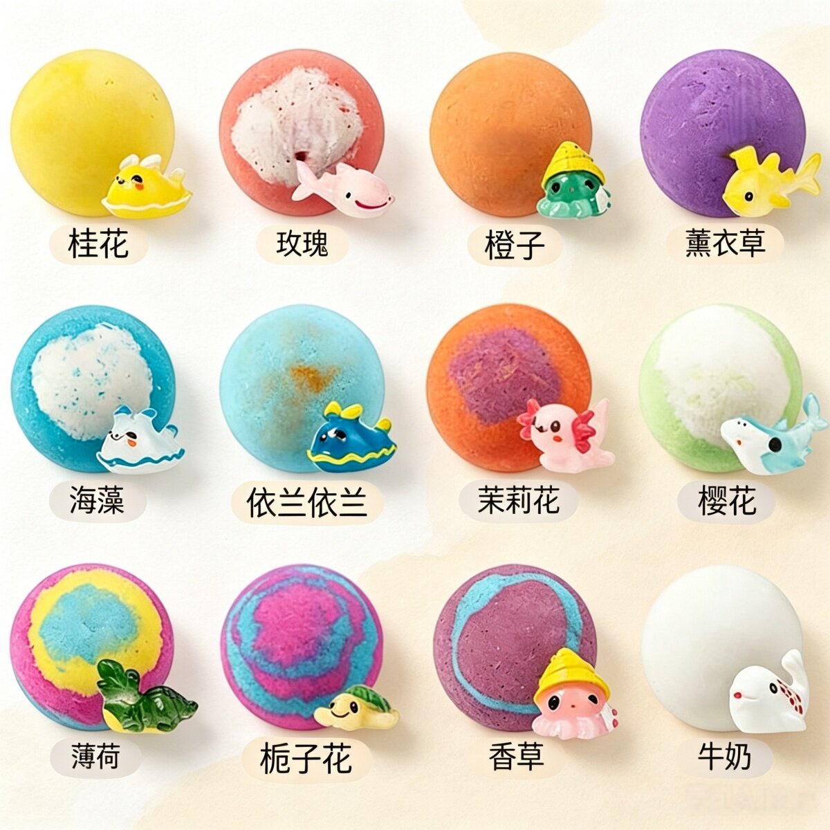 儿童玩具泡澡球专用植物精油洗澡球泡泡浴缸儿童沐浴盐球浴花高档
