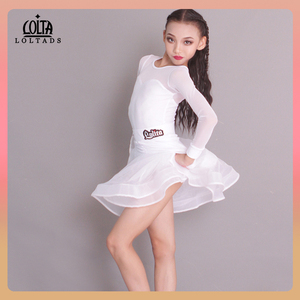 FAZ少儿拉丁舞夏季舞蹈服女童