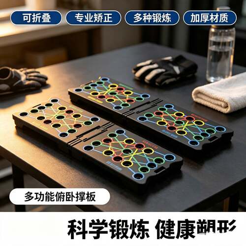 俯卧撑板多功能折叠健身板新款健腹器家用运动器材卧撑板腹部训练