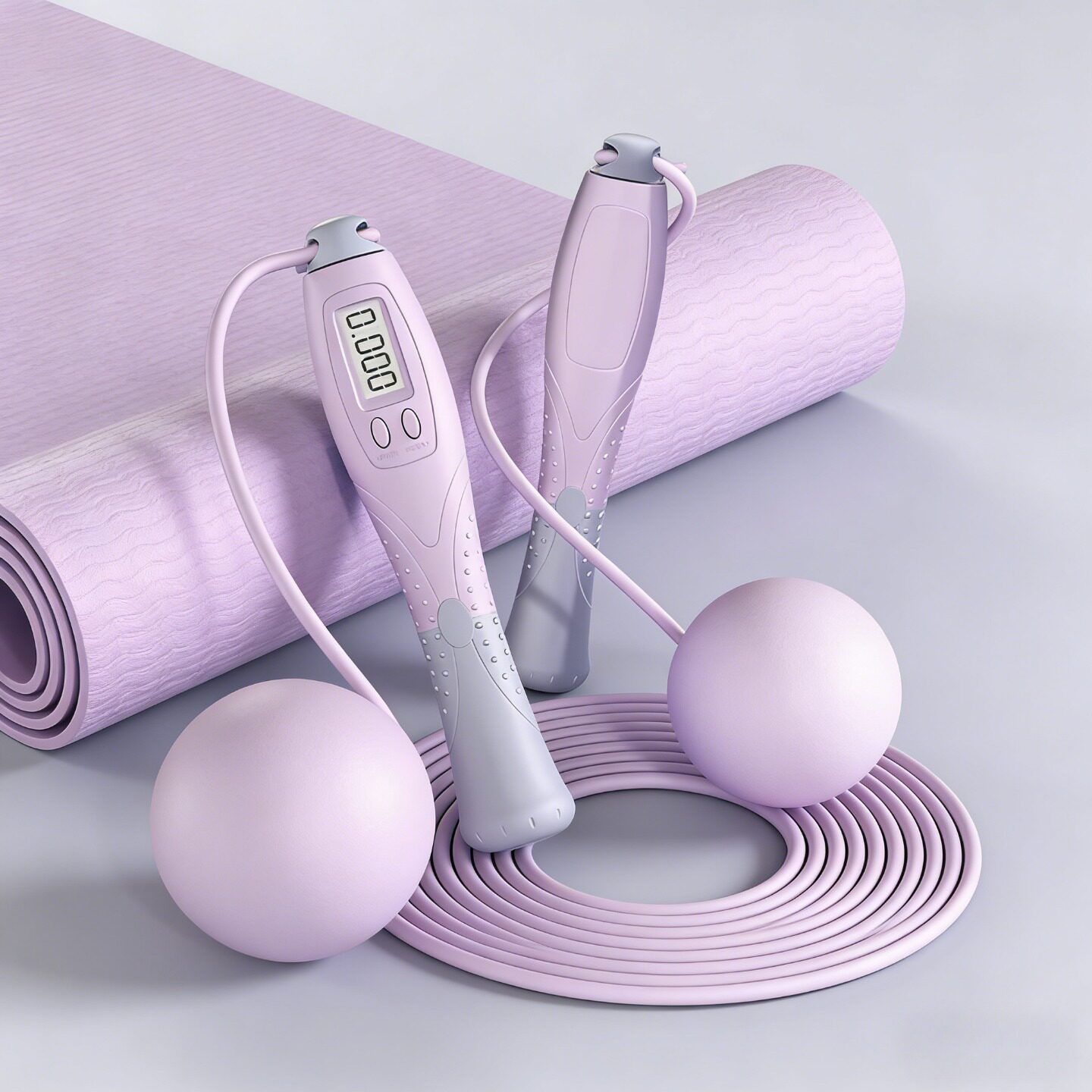 无绳跳绳减肥专用健身运动电子计数款专业燃脂女有绳负重钢丝绳子